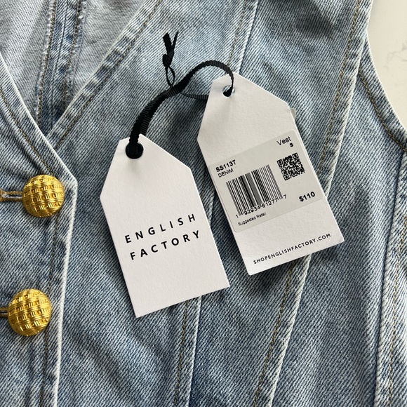 English Factory Denim Skort and Vest | Small - Picture 9 of 10